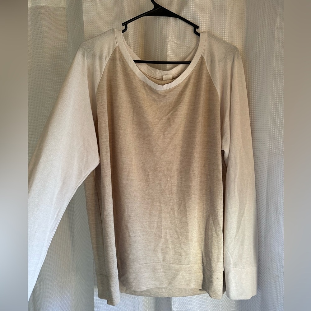 GAP | Beige Sweater with White Sleeves